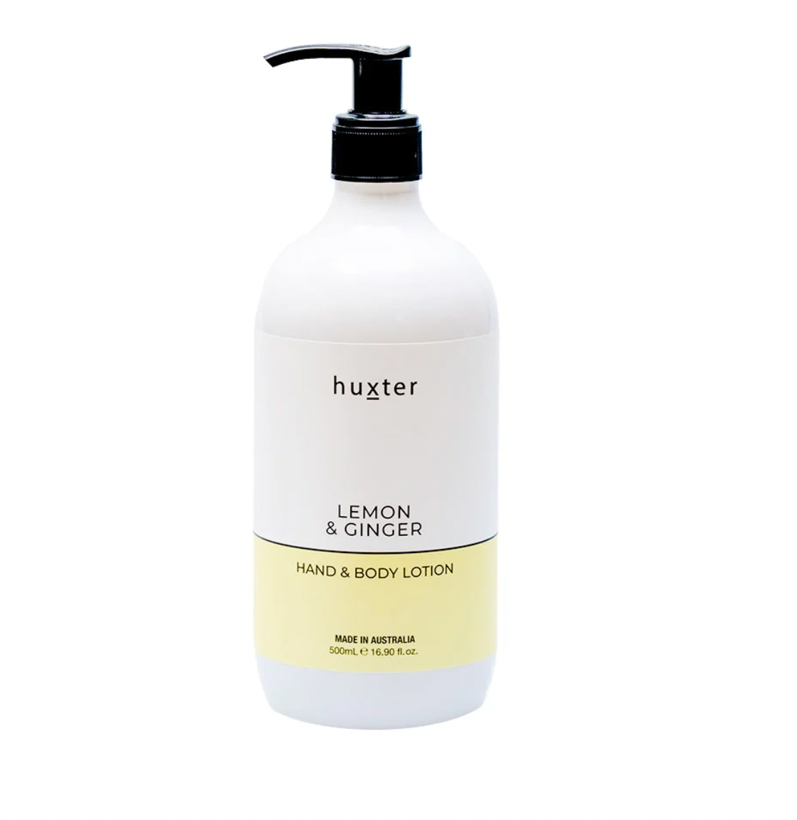 HUXTER // Hand & Body Lotion - P/Yellow - Lemon & Ginger 500ml