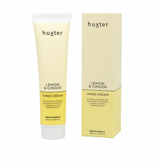 HUXTER // Hand Cream - Pale Yellow - Lemon & Ginger 100ml